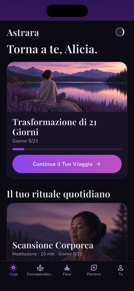 Anteprima dell’app Astrara